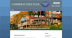 Desktop Screenshot of cammeraygolf.com.au